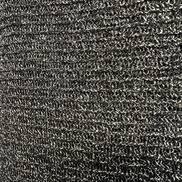 Torrid Black V Neck Metallic Shimmer Dolman Sleeve Top - Picture 7 of 10